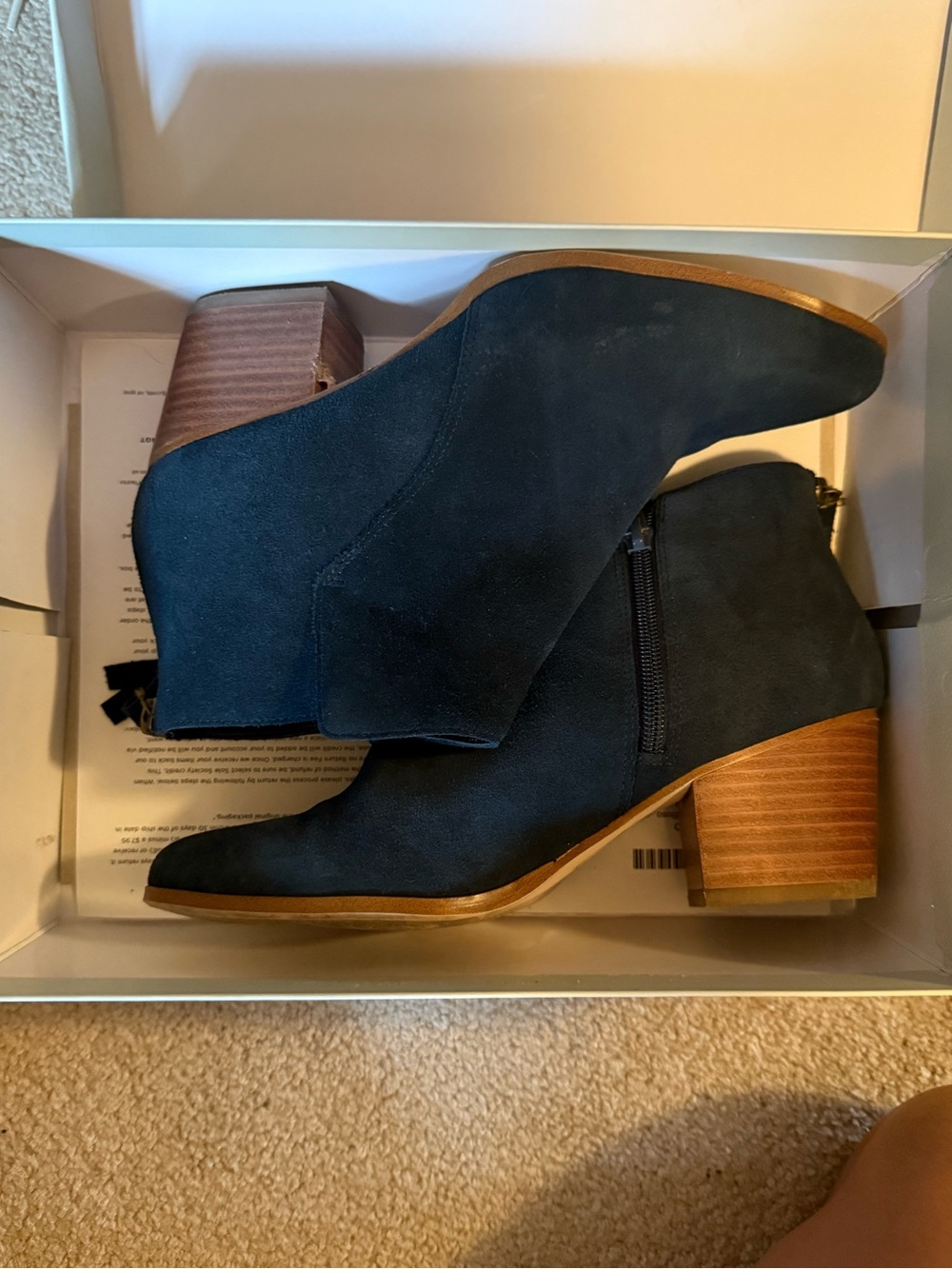 Sole Society Navy Blue Booties Size 8